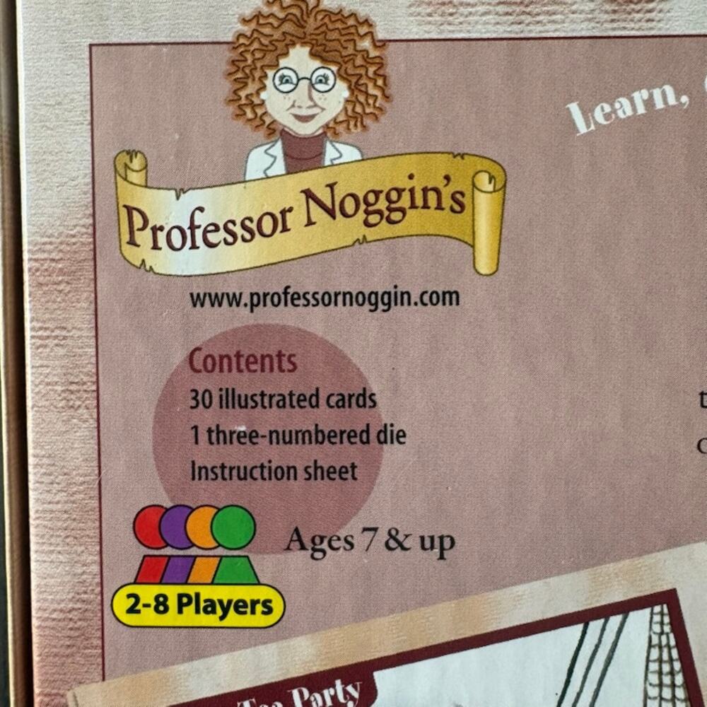 Professor Noggin's Card Game Homeschool Teacher History Bundle Lot of 3 Complete - Picture 3 of 6
